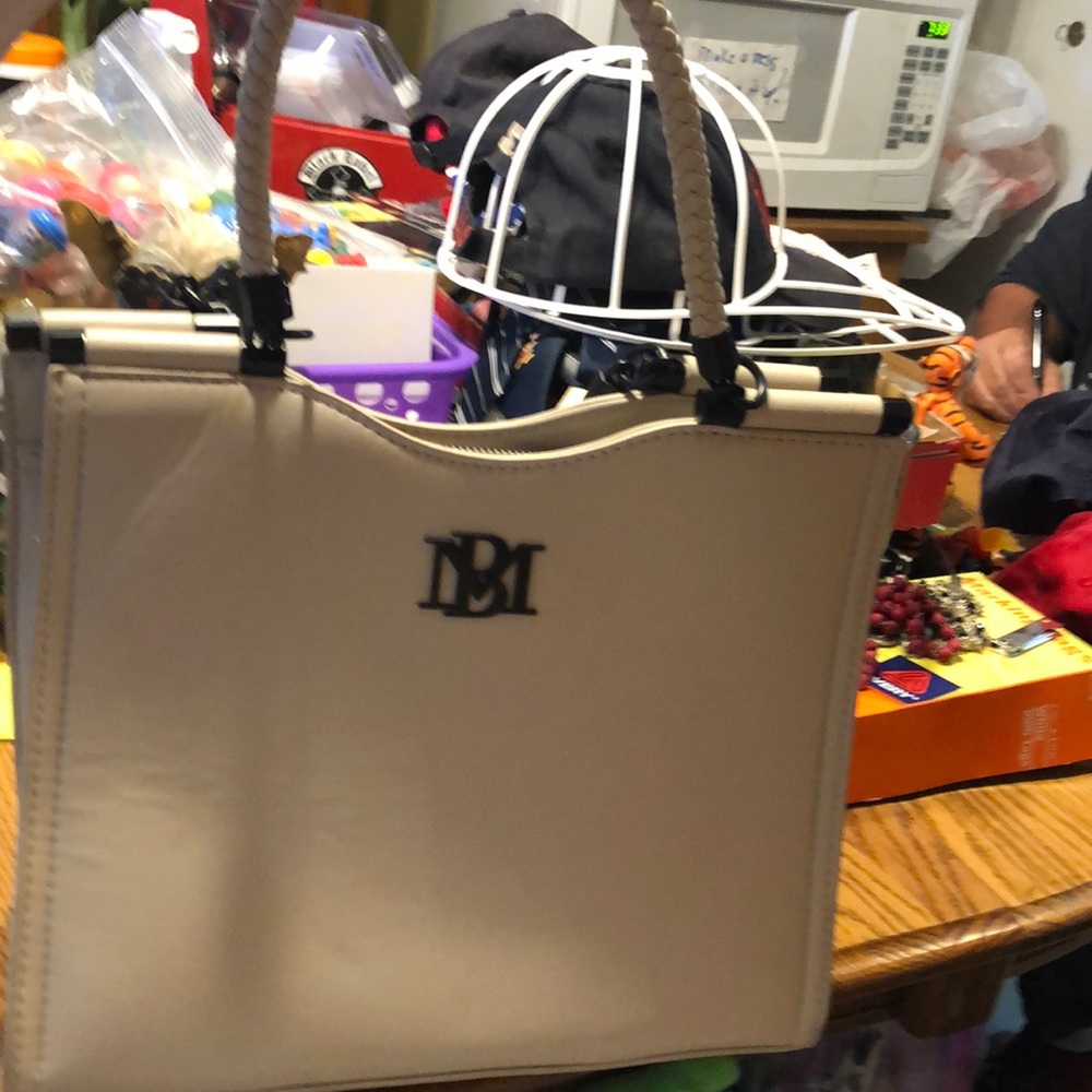 Badgley Mischka leather satchel